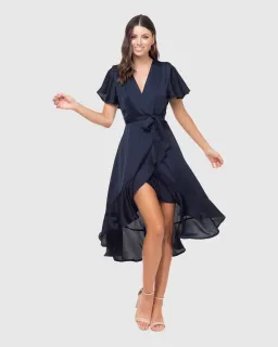 Pilgrim Stormy Maxi Dress in Blue Size AU 12 for rent on The Volte - image 1