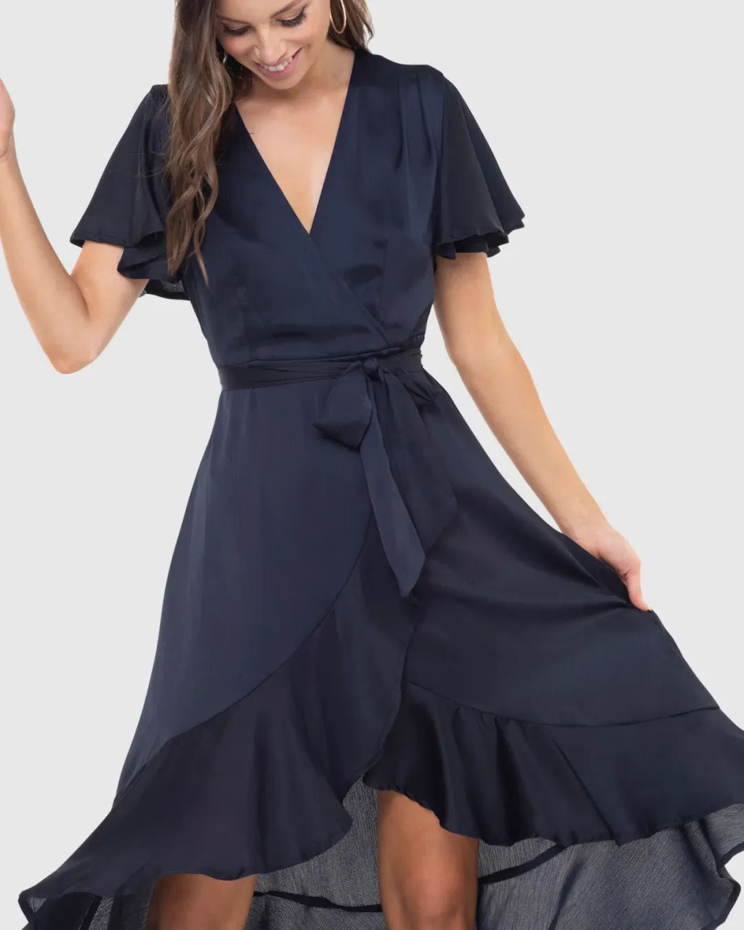 Pilgrim Stormy Maxi Dress in Blue Size AU 12 for rent on The Volte - main image