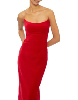 Ginger & Smart Soloist Strapless Gown Red Size AU 12 for rent on The Volte - image 4