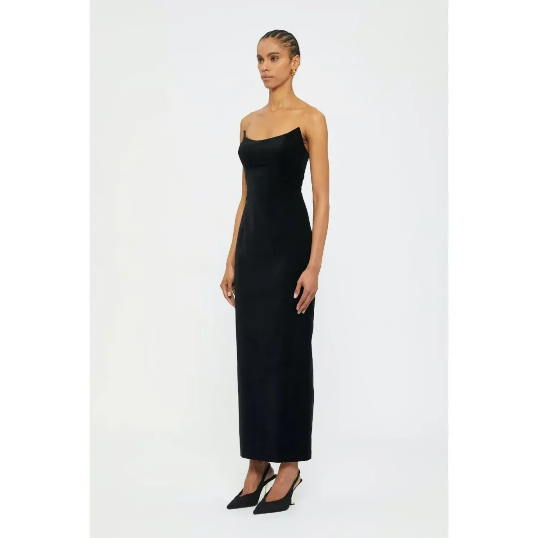 Ginger & Smart Soloist Strapless Gown Black Size AU 12 for rent on The Volte - main image