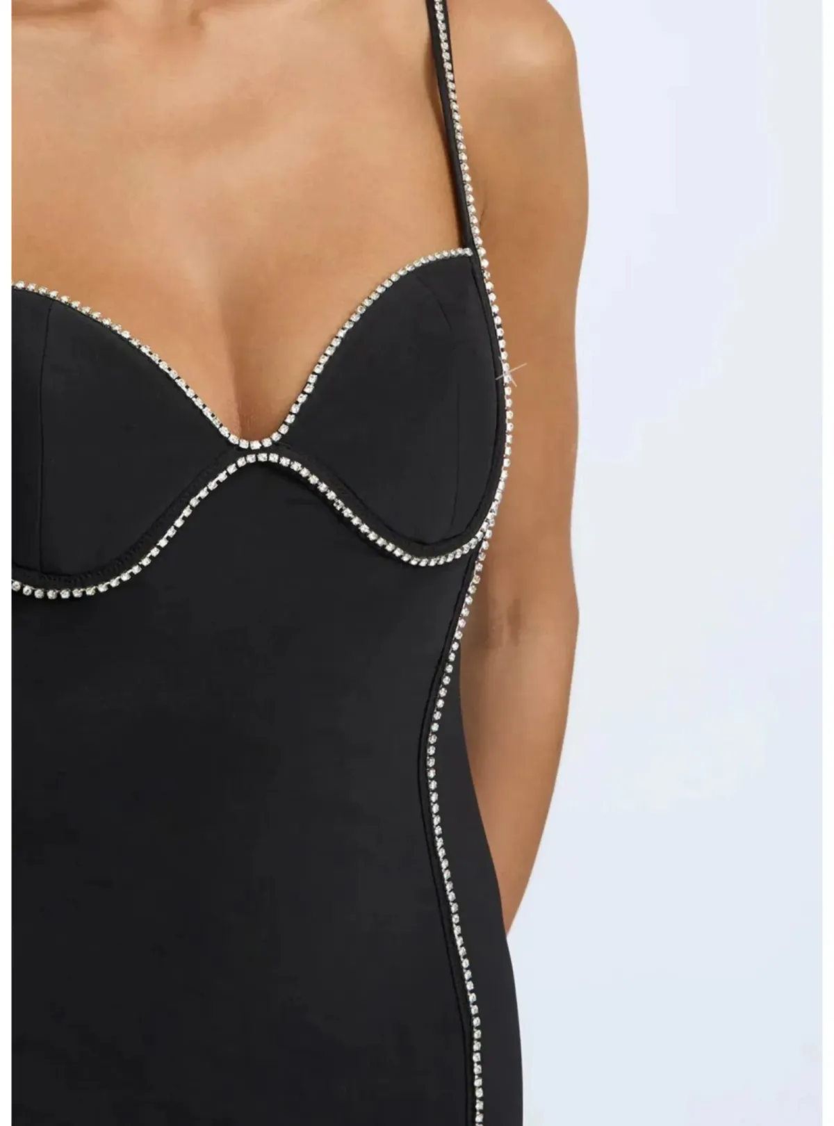 By Johnny Femmina Diamond Pipe Midi Dress Black Size AU 12 - Image 3