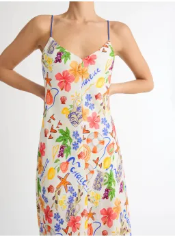 Sheike Summer Amour Linen Dress in Print Size AU 14 for rent on The Volte - image 2