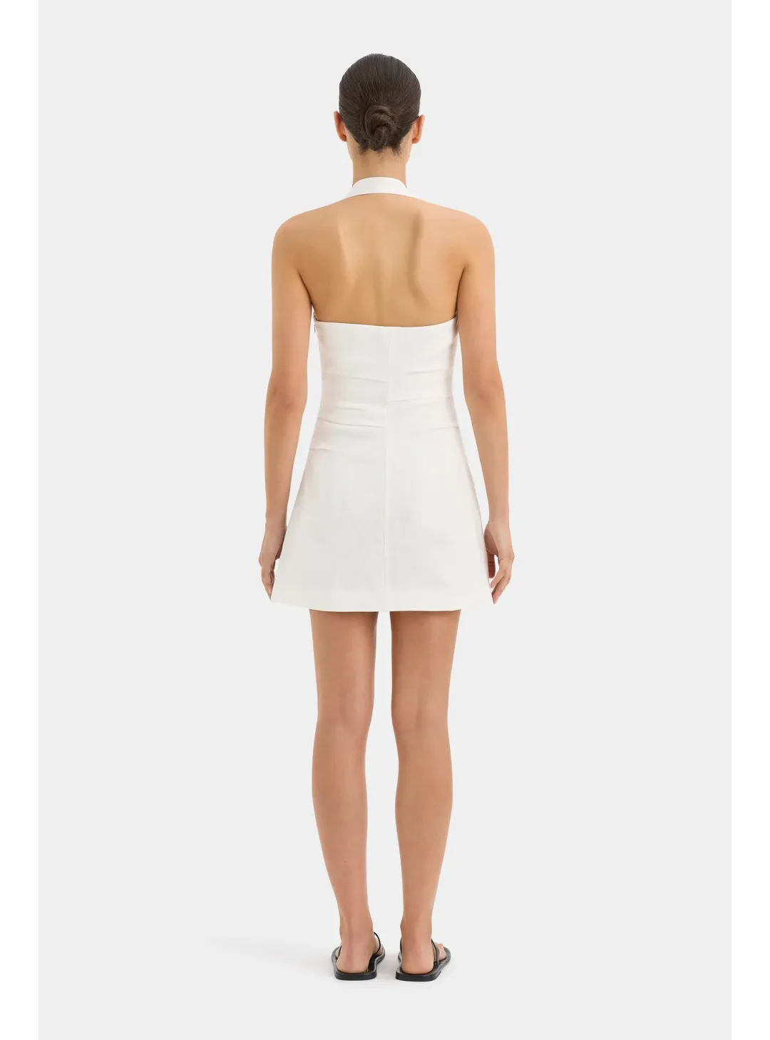 Sir The Label Noemi Halter Mini Dress Ivory Size 2 / AU 10 for rent on The Volte - main image