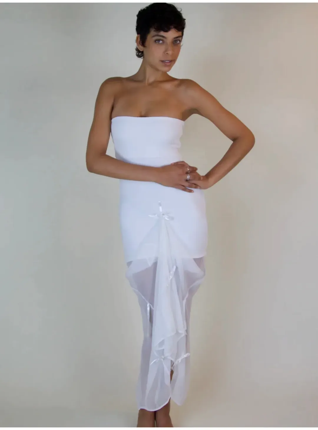 BUCI NYC Métis Dress Ivory Size S for rent on The Volte - main image