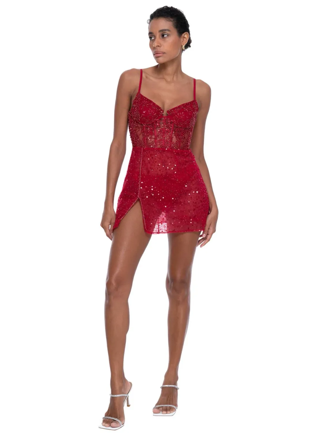 Dyspnea The Charleston Mini Dress Red Size XXL / AU 16 for rent on The Volte - main image