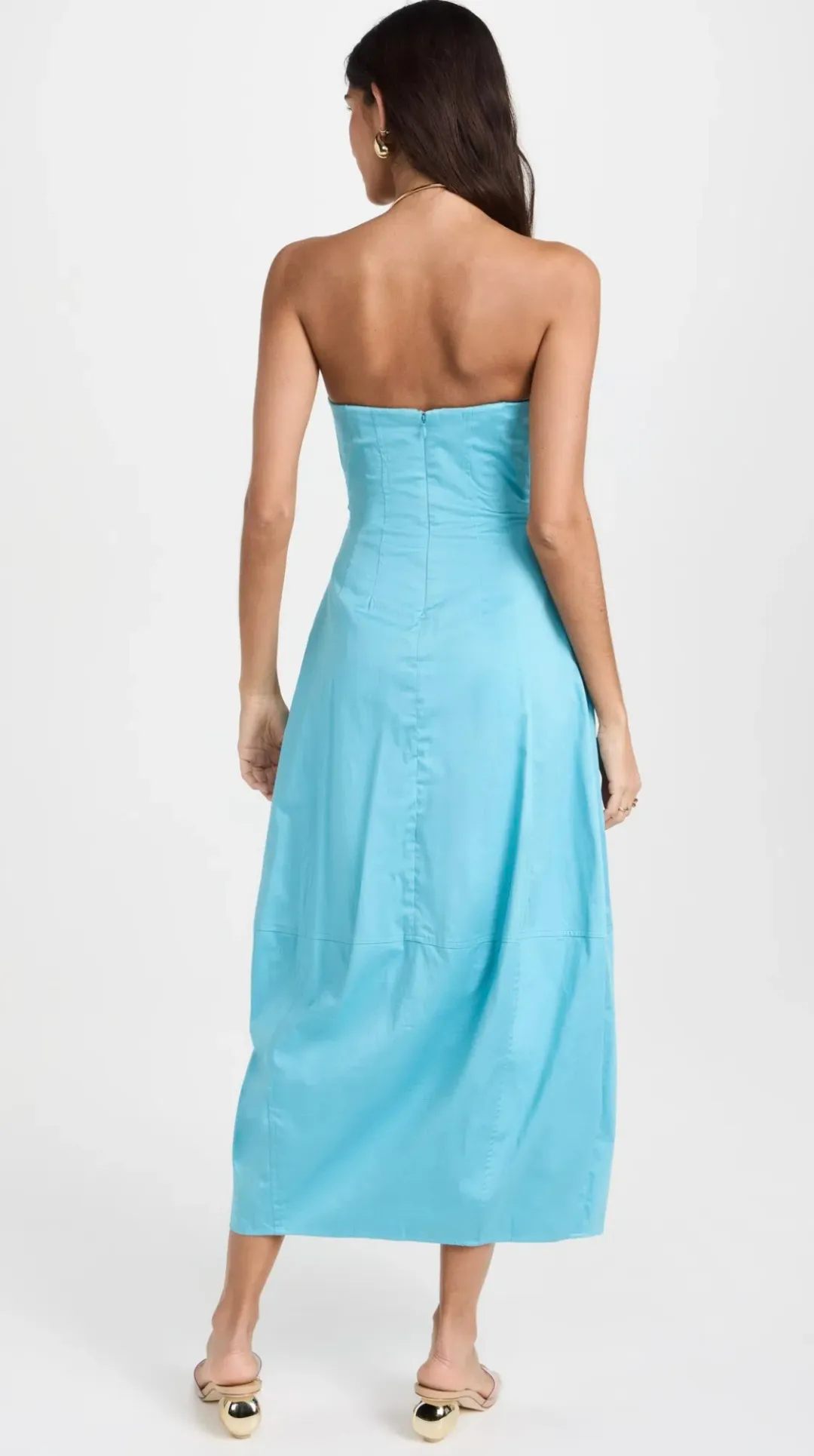Cult Gaia Chiara Midi Dress Cabana Blue Size AU 6 (US 2) for rent on The Volte - main image