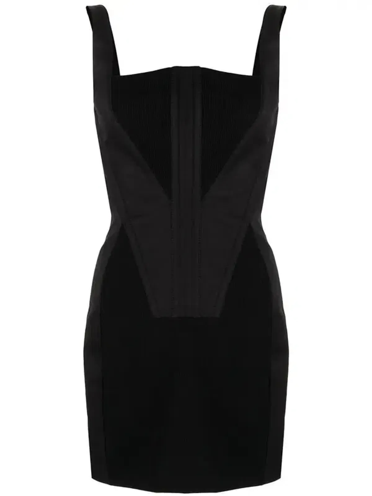 Dion Lee Fork Frame Panelled Mini Dress Black Size 8 - Image 5