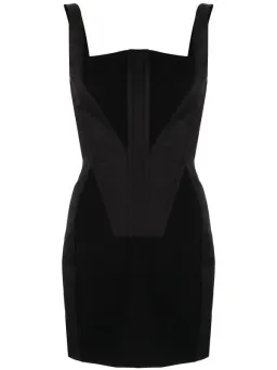 Dion Lee Fork Frame Panelled Mini Dress Black Size 8 for rent on The Volte - image 5
