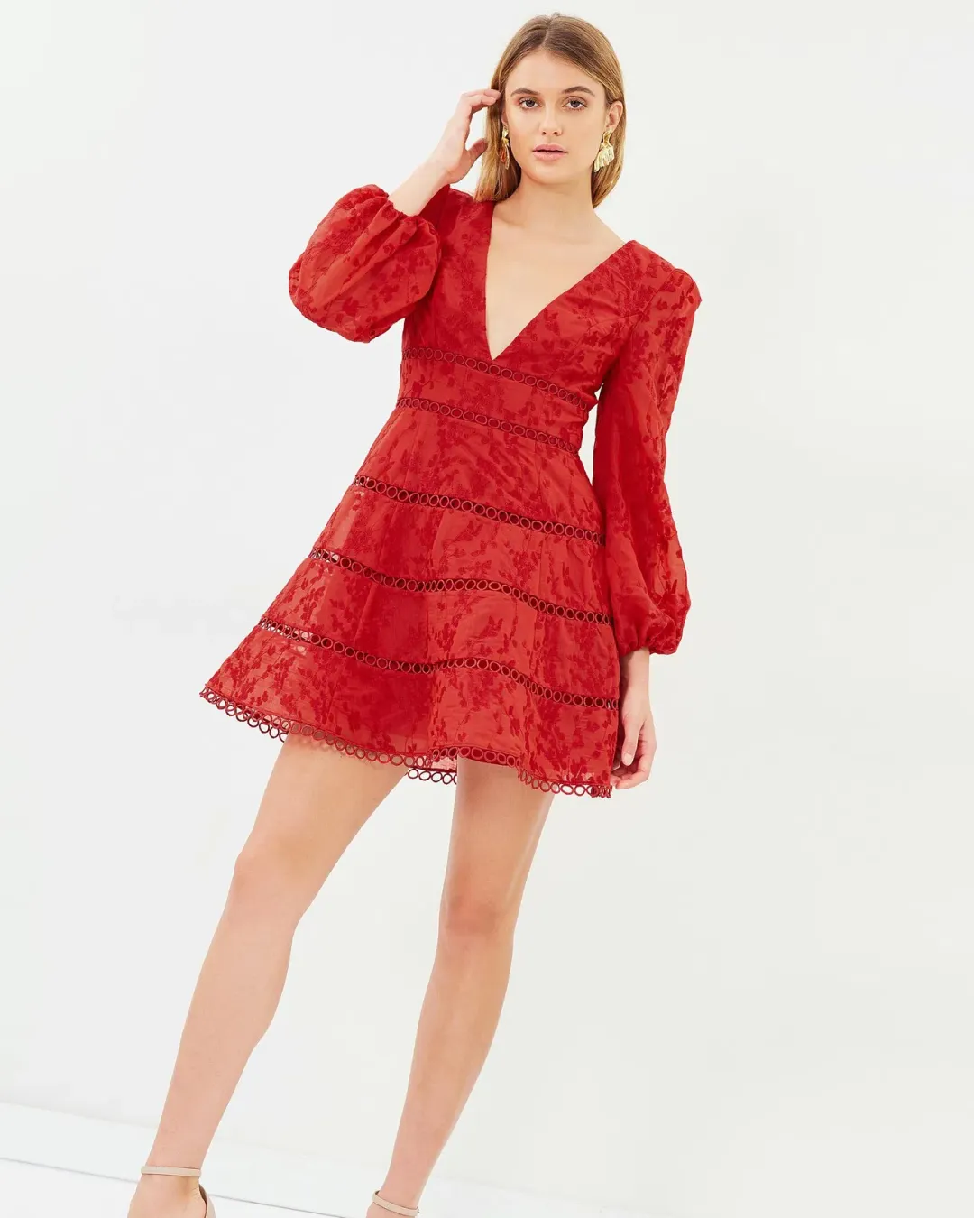 Keepsake The Label About Us Mini Dress Red Size 12 for rent on The Volte - main image