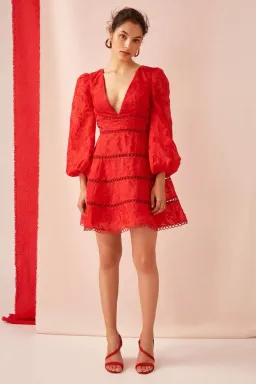 Keepsake The Label About Us Mini Dress Red Size 12 for rent on The Volte - image 4