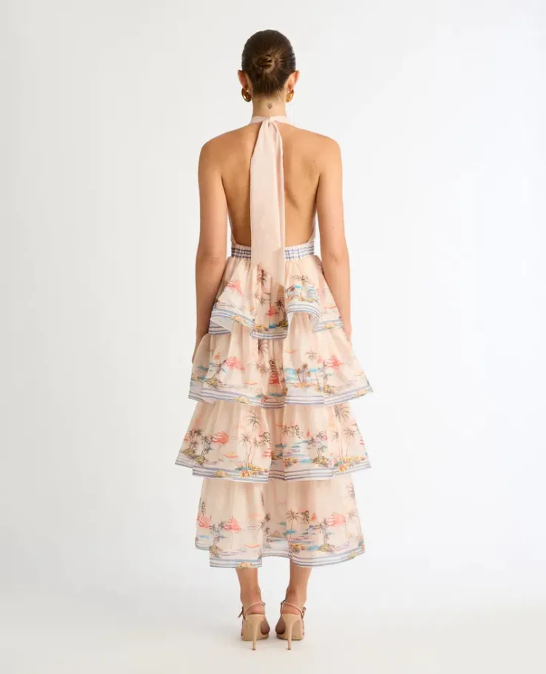 Sheike Riviera Max Dress Blush Pink Size 10 for rent on The Volte - main image