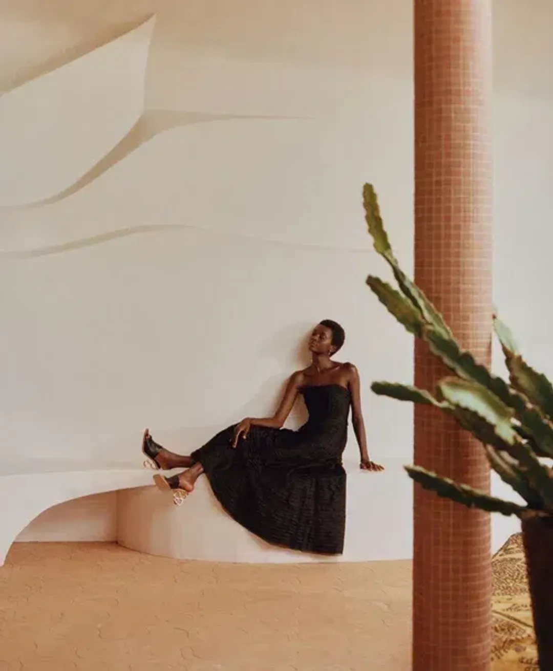 Aje Soundscape Maxi Dress in Black Size 14 for rent on The Volte - main image