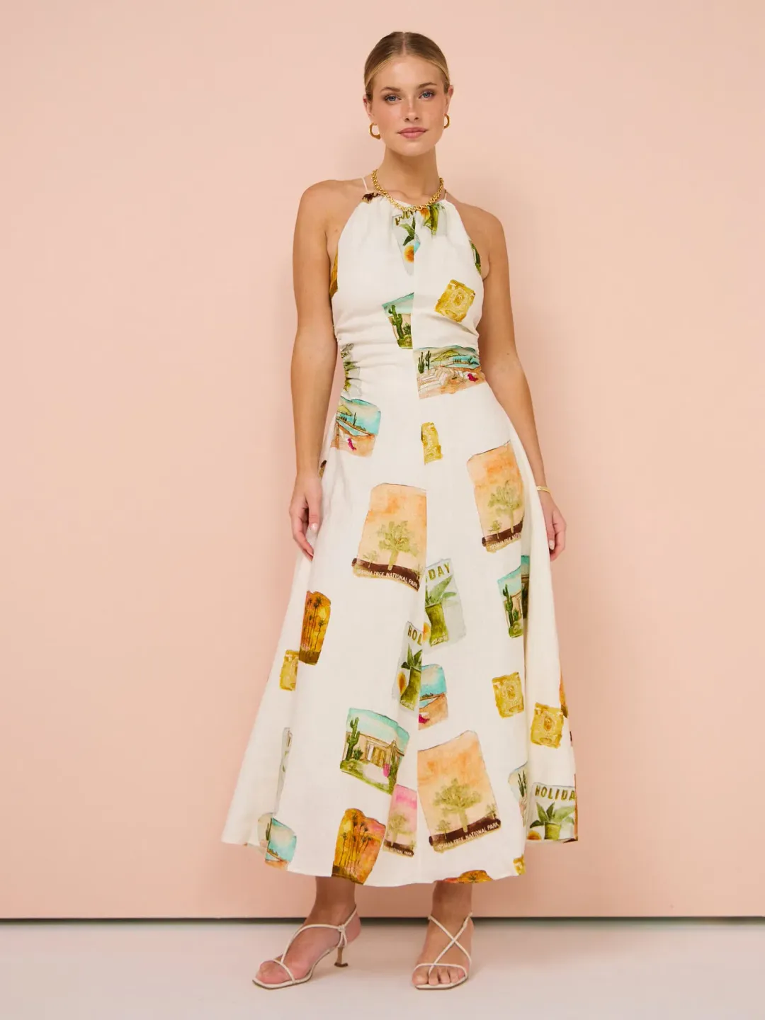 Roame Evy Dress in Desert Vista Size 1/Au 8 for rent on The Volte - main image