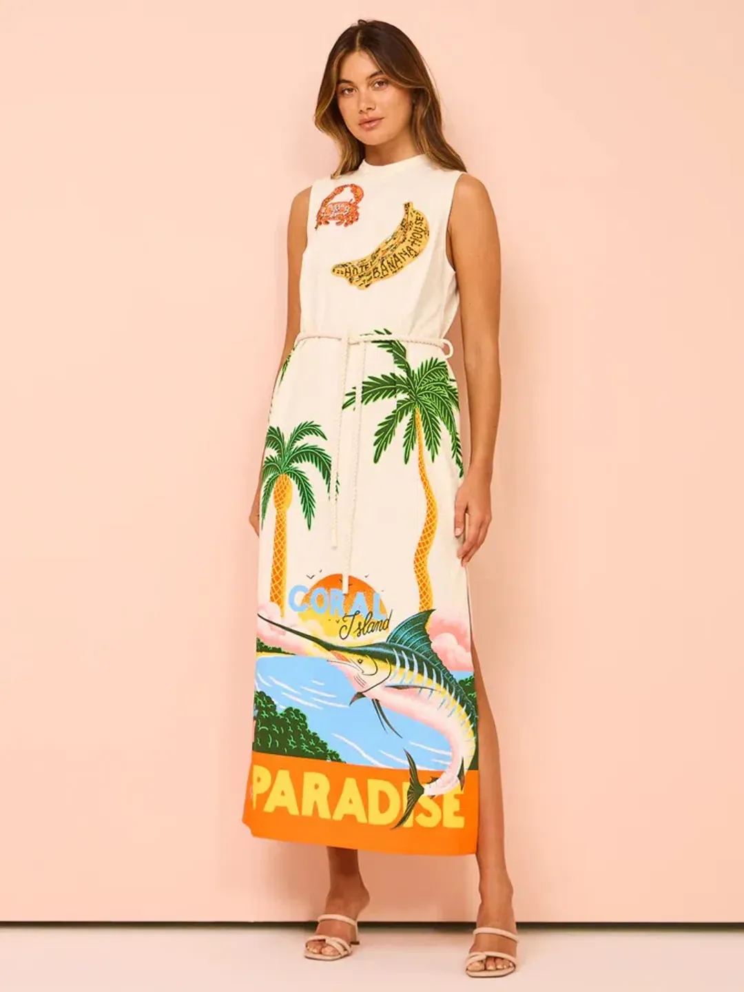 Alemais Samaki Midi Dress In Multi Size 10 for rent on The Volte - main image