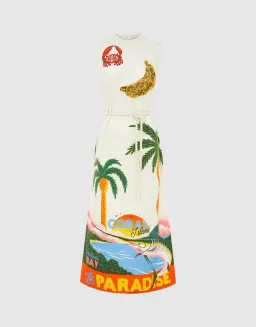 Alemais Samaki Midi Dress In Multi Size 10 for rent on The Volte - image 7