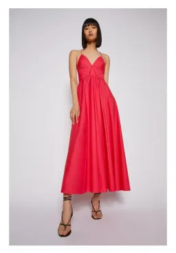 Scanlan Theodore Parachute Cotton Strappy Dress in Fuchsia Size S/Au 8 for rent on The Volte - image 1