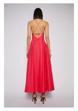 Scanlan Theodore Parachute Cotton Strappy Dress in Fuchsia Size S/Au 8 for rent on The Volte - image 3