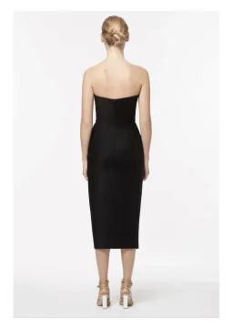Manning Cartell New Radicals Strapless Midi Dress in Black Size 6 for rent on The Volte - image 2