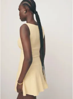 Mayve Knit Mini Dress Yellow Size XS / AU 8 for rent on The Volte - image 4