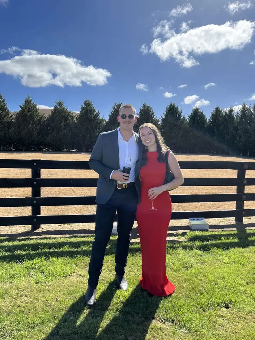 Effie Kats Verona Gown Cherry Red Size S/ AU 8 for rent on The Volte - main image