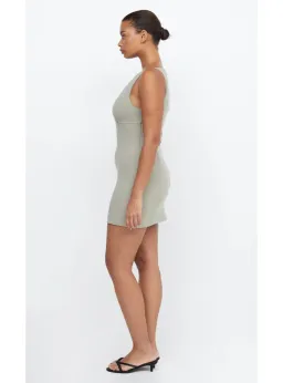Bec & Bridge Marisol Mini Dress Silver Sage Size AU 14 for rent on The Volte - image 2