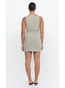 Bec & Bridge Marisol Mini Dress Silver Sage Size AU 14 for rent on The Volte - image 3