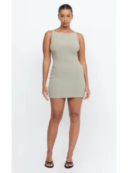 Bec & Bridge Marisol Mini Dress Silver Sage Size AU 14 for rent on The Volte - image 1