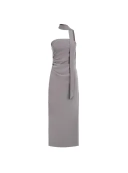 Kookai Koko Scarf Maxi Dress Charcoal Size 40 / AU 12 for rent on The Volte - image 4