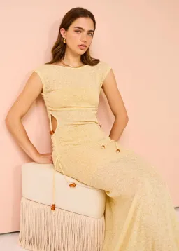 Tojha Ayanna Dress Sorbet Yellow Size 6 for rent on The Volte - image 5