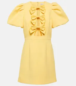 Rebecca Vallance Chloe Bow Mini Dress Yellow Size 10 for rent on The Volte - image 2