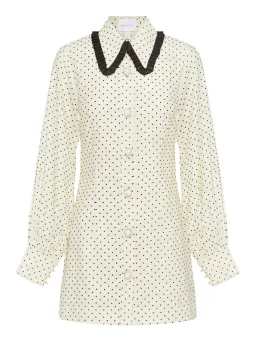 Alice McCall Dream Mini Dress Polka Dot Ivory Size 4 AU for rent on The Volte - image 4