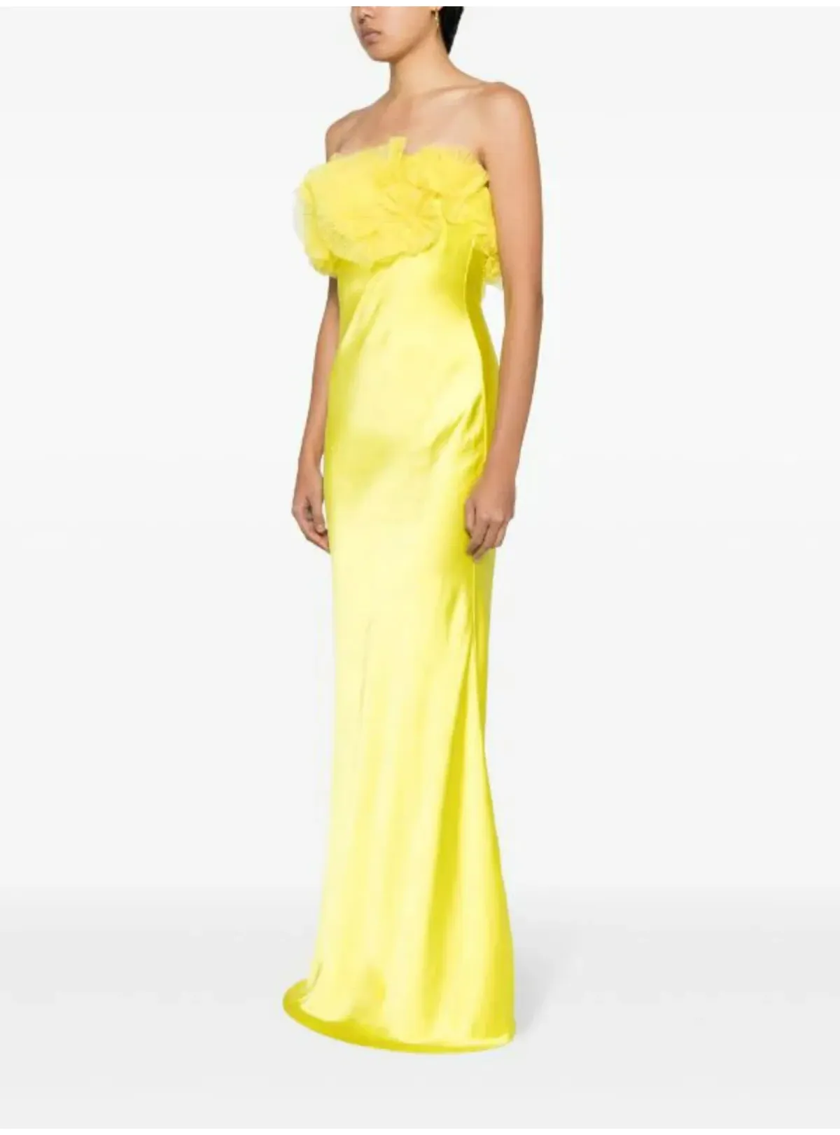 Rachel Gilbert Eyelar Gown Yellow Size 1 / AU 8 - Image 3