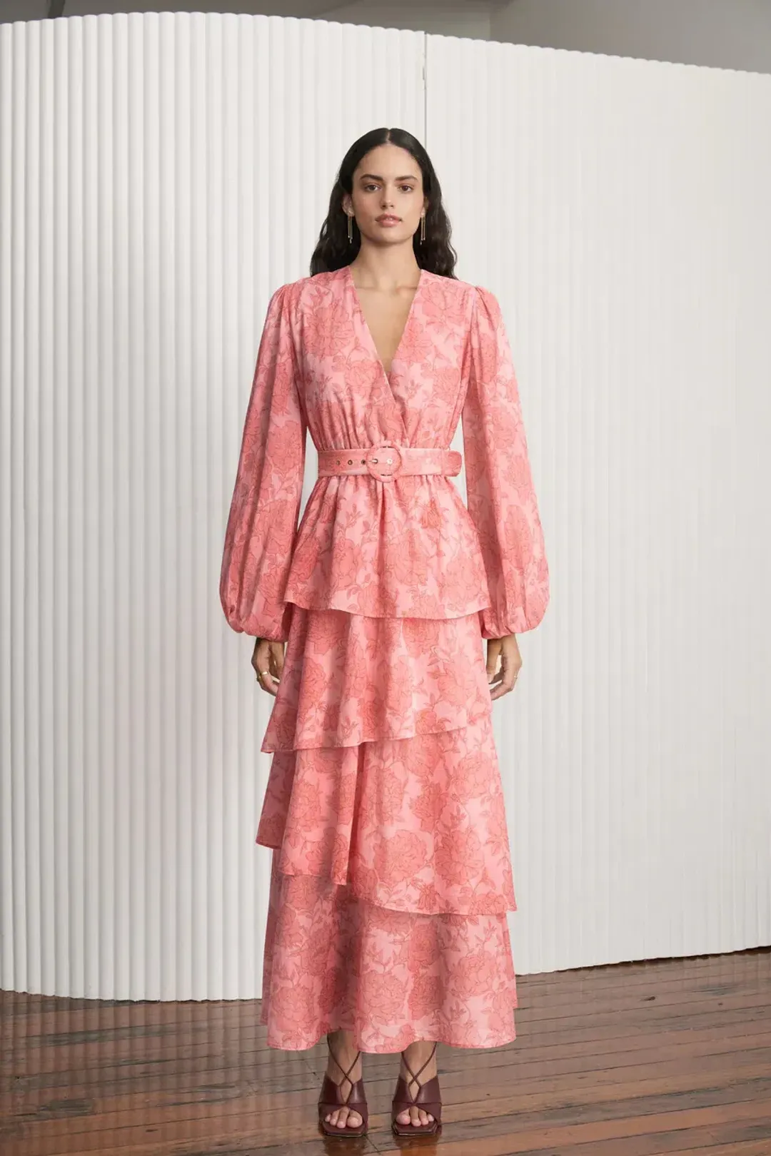 Kate Ford Lucien Layered Gown Eden Size 10 for rent on The Volte - main image