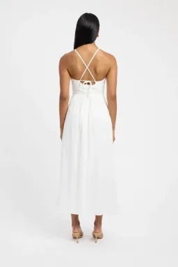 Kookai Hayman Halter Maxi Dress White Size 8 for rent on The Volte - image 2