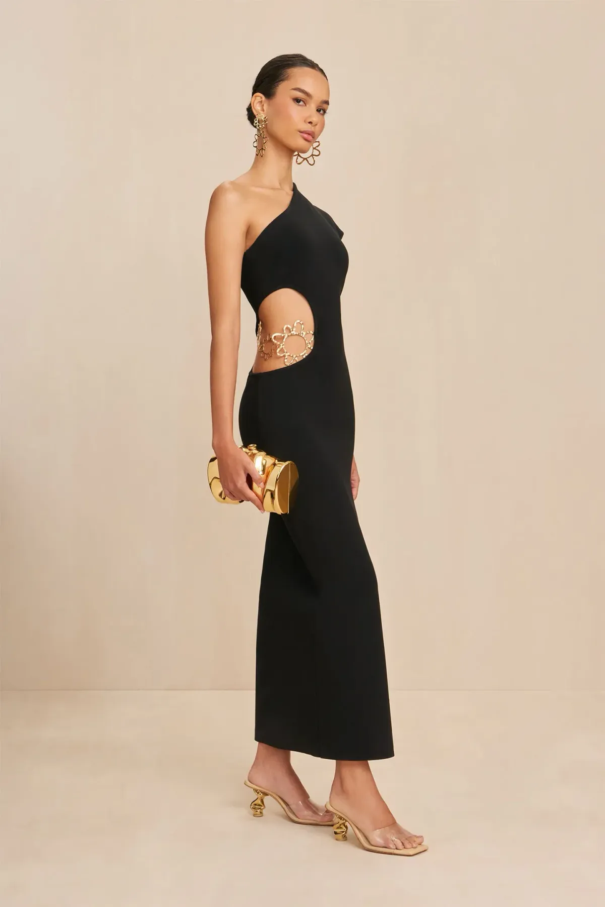 Cult Gaia Adrian Knit Dress Black Size AU 6 - Image 2