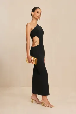 Cult Gaia Adrian Knit Dress Black Size AU 6 for rent on The Volte - image 2