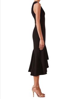 Black Shona Joy Midi Plunge Size 8 for rent on The Volte - image 1