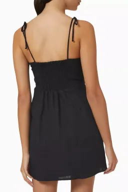 Faithfull The Brand Ysla Mini Dress Black Size S / AU 8 for rent on The Volte - image 3