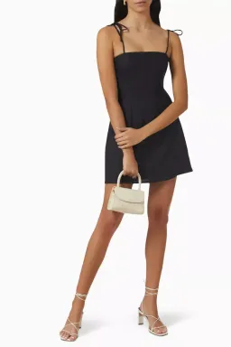 Faithfull The Brand Ysla Mini Dress Black Size S / AU 8 for rent on The Volte - image 2