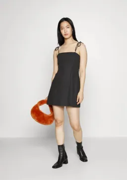 Faithfull The Brand Ysla Mini Dress Black Size S / AU 8 for rent on The Volte - image 1