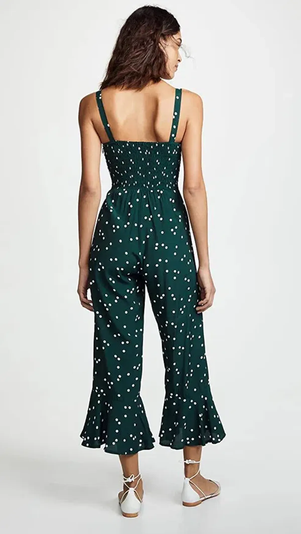 Faithfull The Brand Lea Jumpsuit Green Print Size XS / AU 6 - Image 3