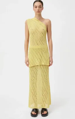 Camilla and Marc Clover Knit Top & Skirt Set in Acid Size 8 for rent on The Volte - image 3