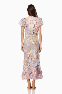 Elliatt Astraea 3D Maxi Dress in Multi Floral Size Small /AU 8 for rent on The Volte - image 3
