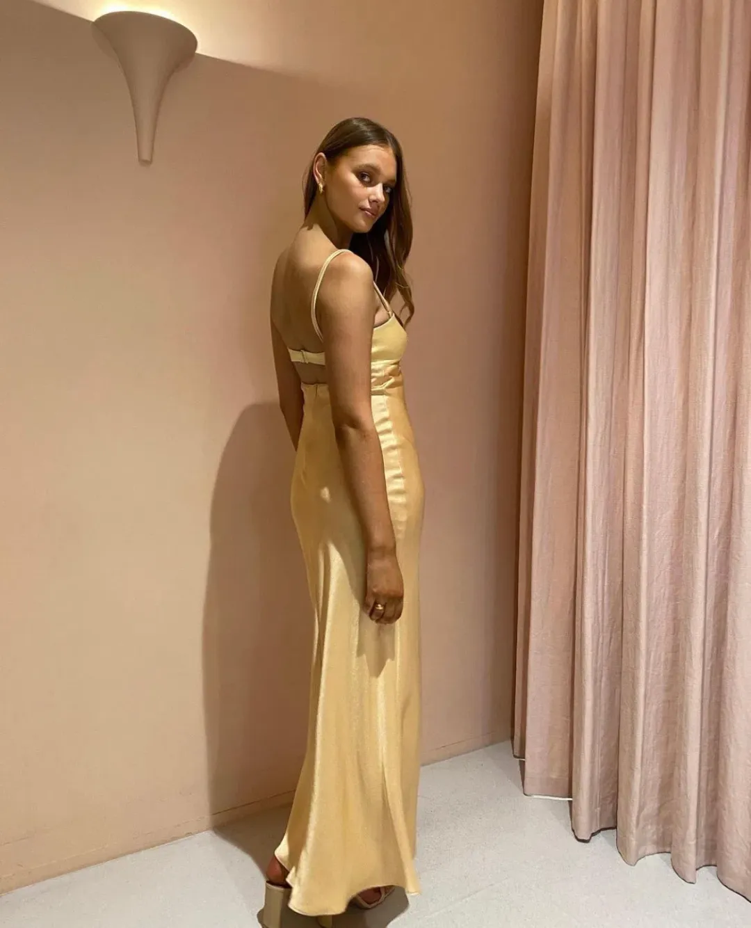 Bec & Bridge Carrie Maxi Dress in Multi Yellow Size 6 for rent on The Volte - main image