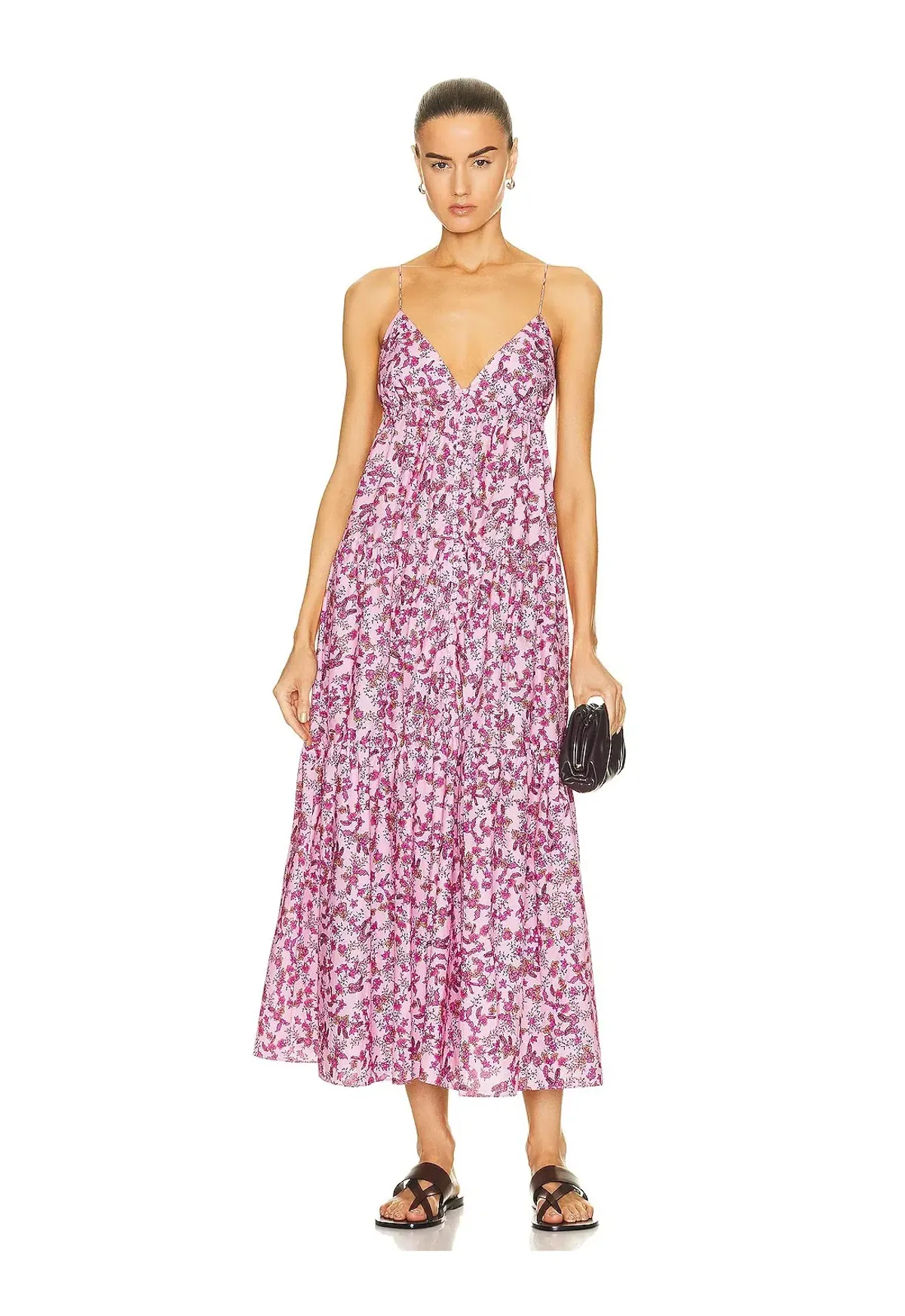 Matteau Triancle Sundress Pink Floral Size 1 / AU 8 for rent on The Volte - main image