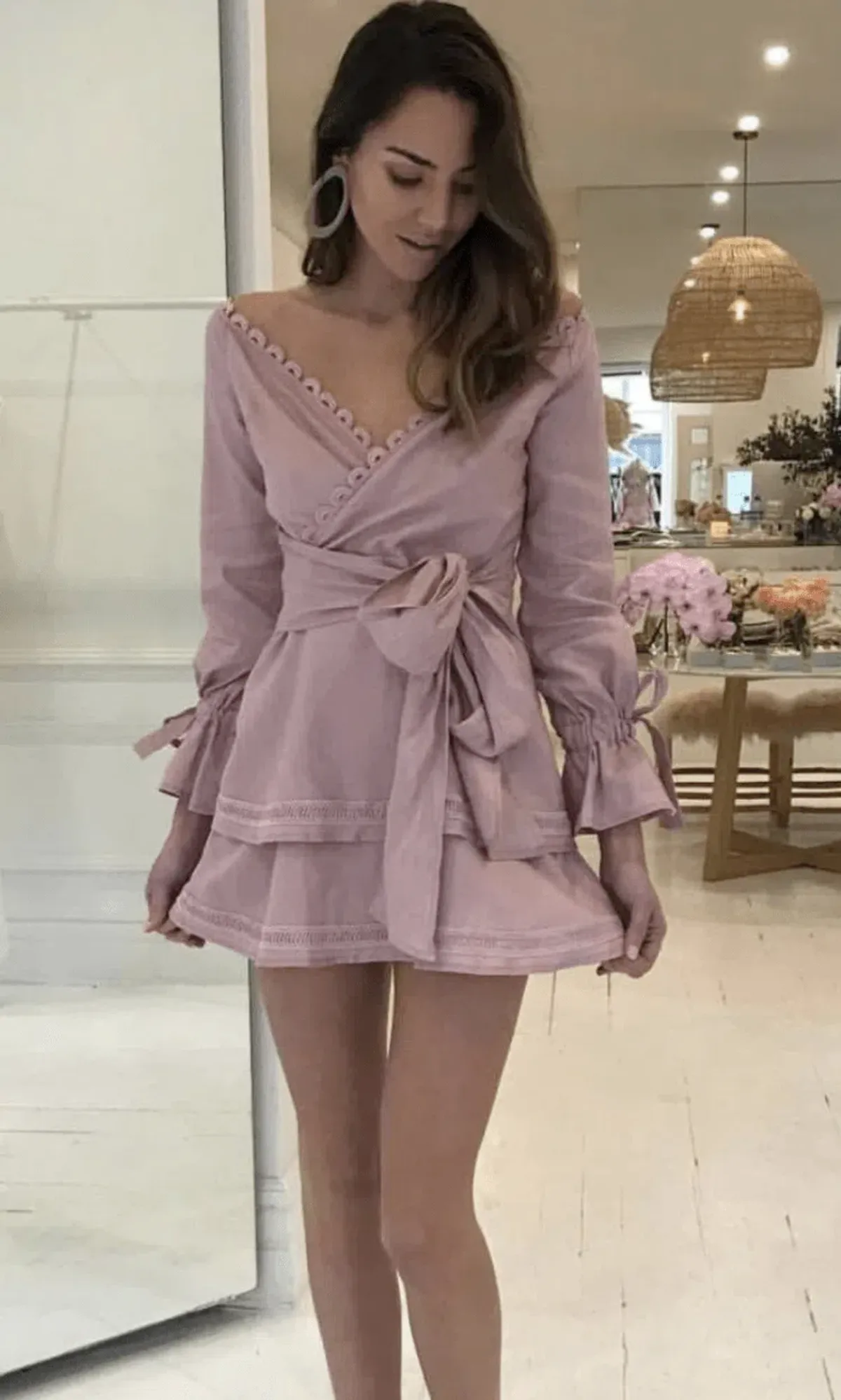 New Romantics LuLu Dress Desert Pink Size 12 for rent on The Volte - main image