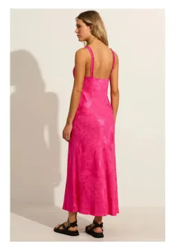 Auguste Margarita Midi Dress Pink Size 8 for rent on The Volte - image 2