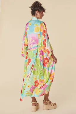 Spell Margie Hour Maxi Robe in Tutti Fruiti One Size for rent on The Volte - image 3