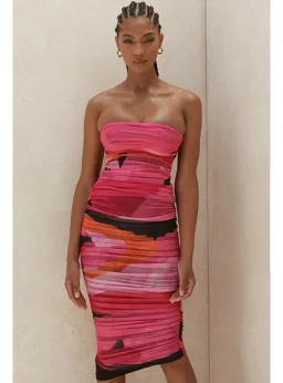 House of CB Sasha Midi Dress Multi Size M / AU 10 for rent on The Volte - image 2
