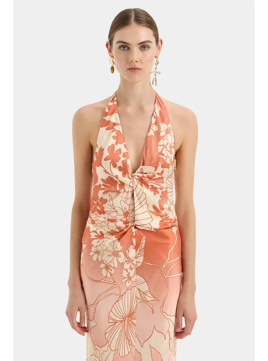 Sir the label Como Twist Dress Paradiso Print Size AU 12 for rent on The Volte - main image